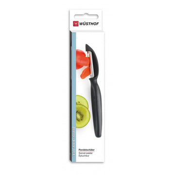 Pelador de verduras negro acero Wusthof desc